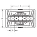 Caddy Pyramid Tool Free Kit 6 Inch Base One 1 Inch Clamp (PTF6)