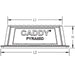 Caddy Pyramid Universal Support 5-1/2 Inch X 4 Inch (PBU6)