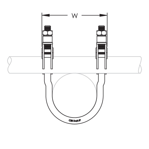 Caddy Quick Handle JR Lateral Sway Brace 1 Inch Pipe (CSBQIKCL0100EG)