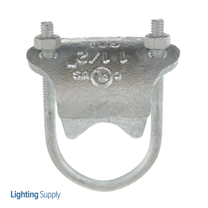 Caddy RA Right Angle Pipe And Conduit Clamp 1-1/2 Inch Rigid 1-1/2 Inch Pipe 3/4 Inch Maximum Flange (RA0150HD)