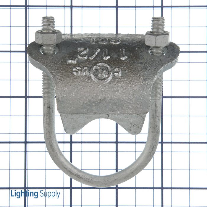 Caddy RA Right Angle Pipe And Conduit Clamp 1-1/2 Inch Rigid 1-1/2 Inch Pipe 3/4 Inch Maximum Flange (RA0150HD)