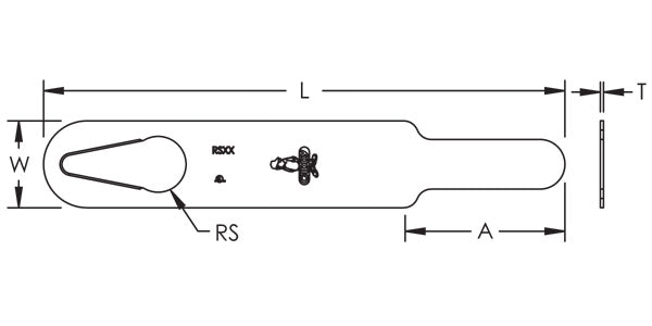 Caddy Retrofit Retainer Strap 10 Inch Length (RS10)