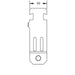 Caddy Rigid Single Piece Strut Clamp For Pipe/Rigid Conduit S304 1/2 Inch Pipe 0.84 Inch Outside Diameter (RIGD0050S4)