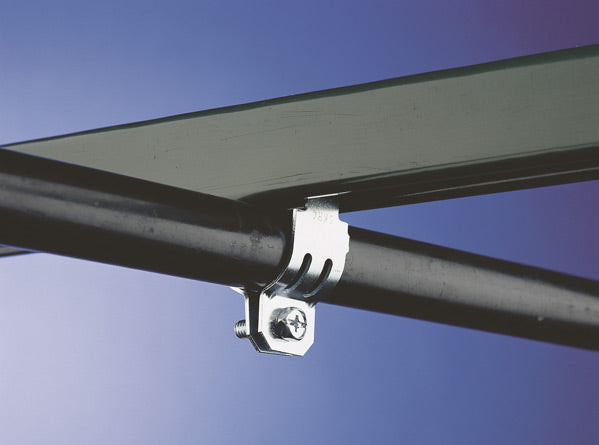 Caddy Rigid Single Piece Strut Clamp For Pipe/Rigid Conduit Steel Electrogalvanized 1 Inch Pipe 1.315 Inch Outside Diameter (RIGD0100EG)