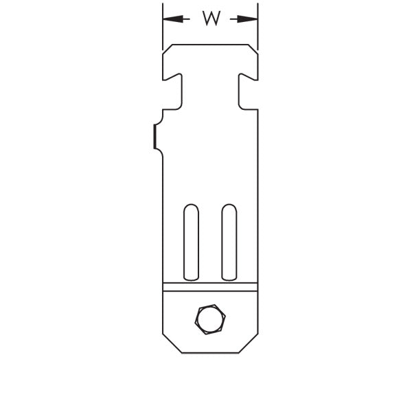 Caddy Rigid Single Piece Strut Clamp For Pipe/Rigid Conduit Steel Electrogalvanized 1/2 Inch Pipe 0.84 Inch Outside Diameter (RIGD0050EG)