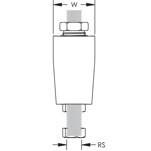 Caddy Rod Lock Beam Clamp Thick Flange 1/2 Inch Rod 3/8 Inch-3/4 Inch Flange (CRLB50EG)