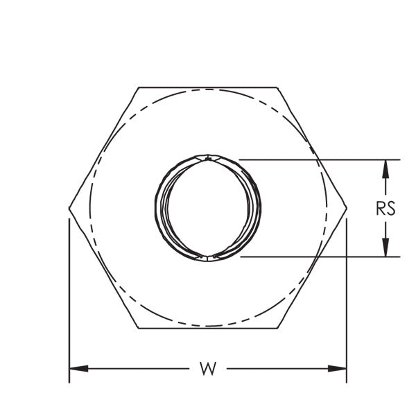 Caddy Rod Lock Nut 3/8 Inch Rod (CRLN37EG)