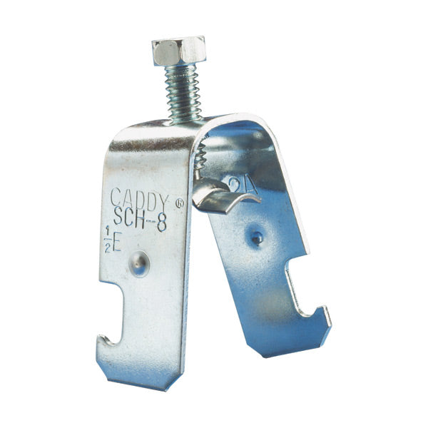 Caddy SCH2 Single Piece Strut Clamp For Cable/Conduit 0.57 Inch-0.92 Inch Outside Diameter 3/4 Inch EMT 1/2 Inch Rigid/Pipe (SCH12B)
