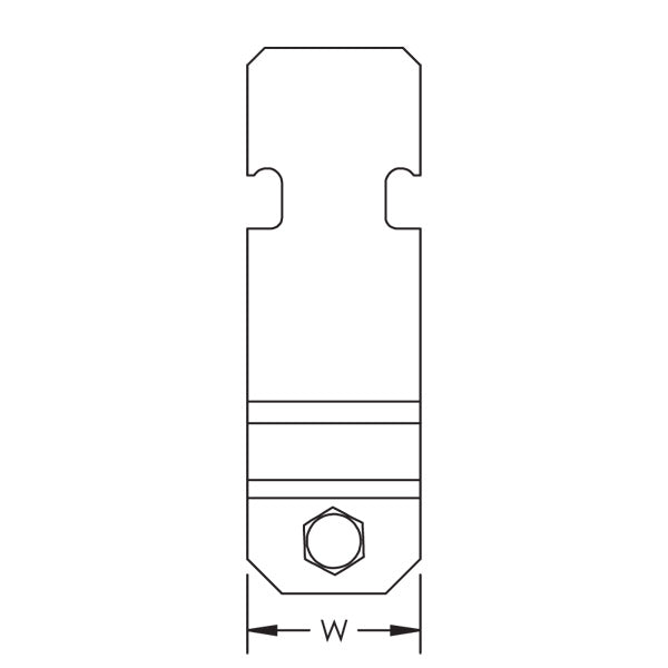 Caddy SK Single Piece Strut Clamp For Conduit Aluminum 1-1/4 Inch EMT 1-1/4 Inch Rigid/Pipe (SK20ALA)
