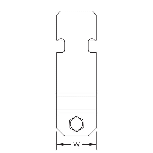 Caddy SK Single Piece Strut Clamp For Conduit Steel Electrogalvanized 1-1/4 Inch EMT 1-1/4 Inch Rigid/Pipe (SK205I)