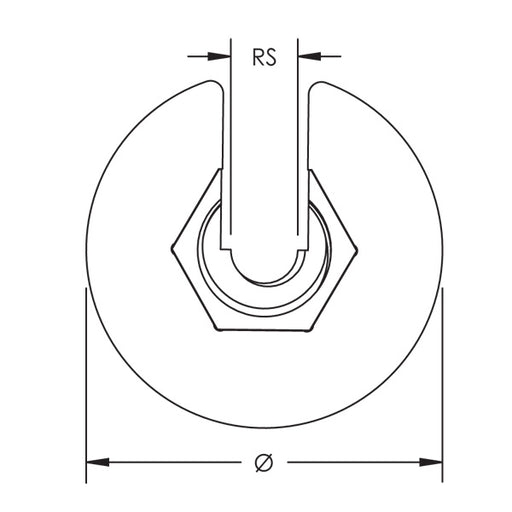 Caddy SN Flanged Nut 3/8 Inch Rod (SNSW37)
