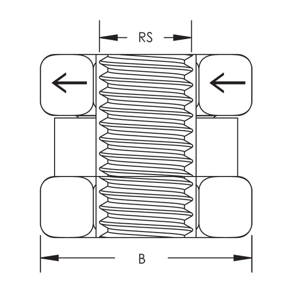 Caddy SN Series Nut 1/2 Inch Rod (SN50)