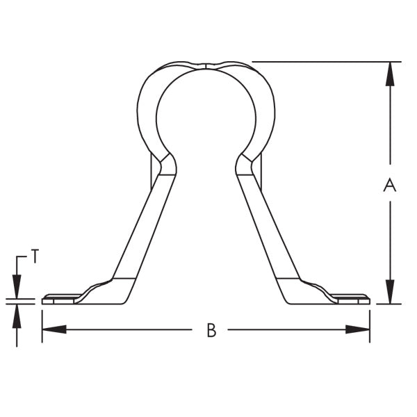 Caddy SOSR Stand Off Two Hole Strap For CPVC Pipe 1-1/2 Inch Pipe (SOSR150)