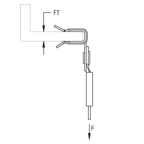 Caddy Speed Link SLK With Hammer-On Flange Retainer 1.5mm Wire 9.9 Foot Length 1/8 Inch-1/4 Inch Flange (SLK15L34H24)