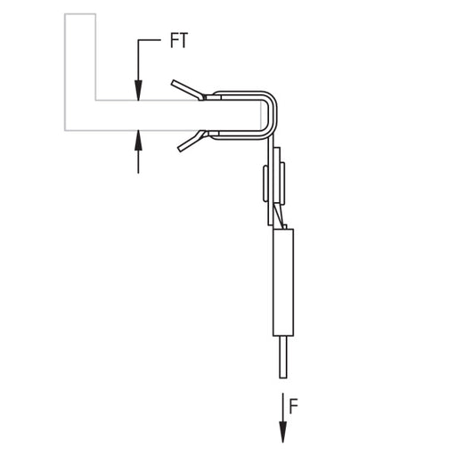 Caddy Speed Link SLK With Hammer-On Flange Retainer 2mm Wire 9.9 Foot Length 1/8 Inch-1/4 Inch Flange (SLK2L34H24)