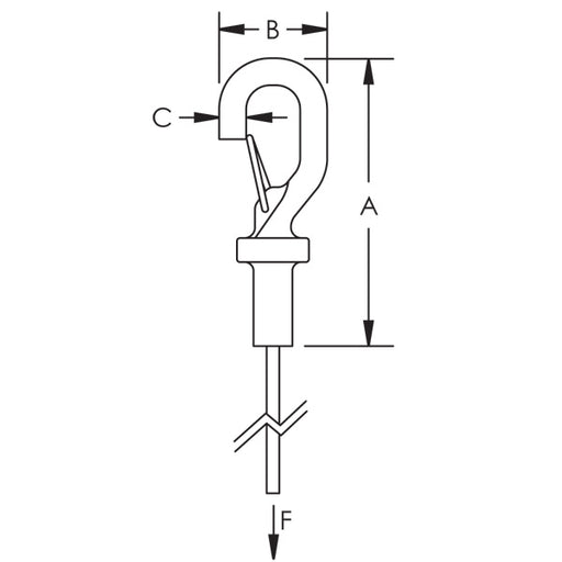 Caddy Speed Link SLK With Hook 2mm Wire 32.8 Foot Length (SLK2L10)