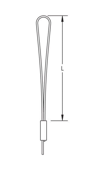 Caddy Speed Link SLK With Loop 1.5mm Wire 6.6 Foot Length 2-Pack (SLK15L2LPR2)