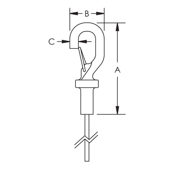 Caddy Speed Link SLK With Y-Hook 22.3 Foot Length 19.6 Inch Y-Length (SLK2YH500L7)