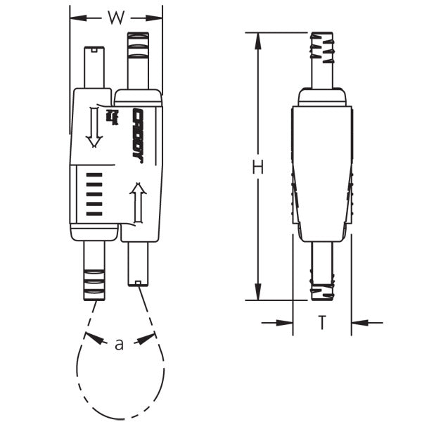 Caddy Speed Link SLK With Y-Hook 22.3 Foot Length 19.6 Inch Y-Length (SLK2YH500L7)