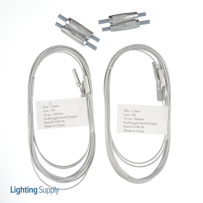 Caddy Speed Link SLK With Y-Toggle 1.5mm Wire 9.9 Foot Length 11.8 Inch Y-Length 2-Pack (SLK15Y300L3R2)