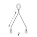 Caddy Speed Link Y-Hook With Eyelet Extension 2mm Wire 31.4 Inch Y-Length (SLD2YH800)