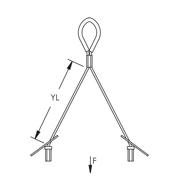 Caddy Speed Link Y-Toggle With Eyelet Extension 1.5mm Wire 11.8 Inch Y-Length (SLD15Y300)