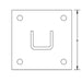 Caddy Square Post Base For Strut Type A Electrogalvanized 6 Inch X 6 Inch X 3-1/2 Inch (P11SQ000EG)