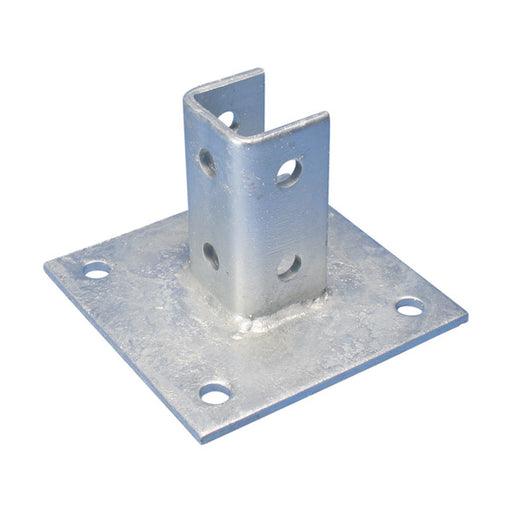 Caddy Square Post Base For Strut Type A Electrogalvanized 6 Inch X 6 Inch X 3-1/2 Inch (P11SQ000EG)