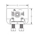 Caddy Steel Flange Adaptor Electrogalvanized 1/4 Inch-3/4 Inch Flange 1/2 Inch Rod (CSBS1)