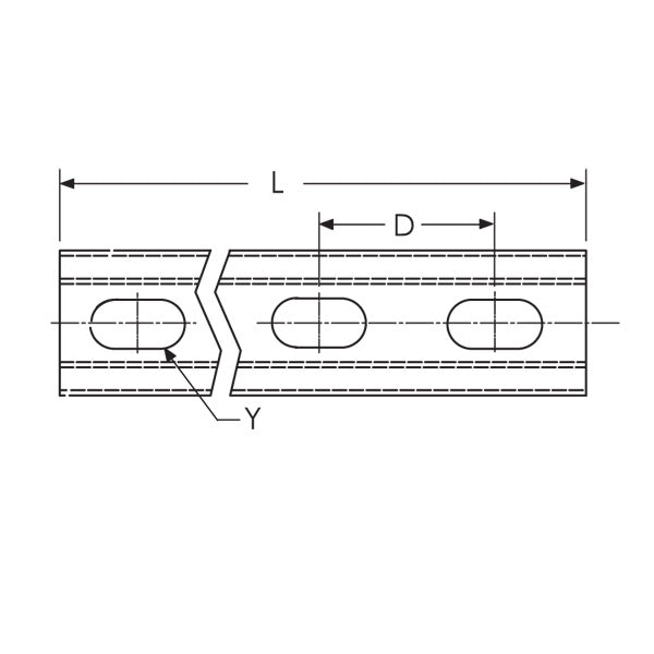 Caddy Strut Cantilever Arm Type A Slotted Steel Electrogalvanized 11-7/8 Inch X 1-5/8 Inch X 1-5/8 Inch X 0.098 Inch (KA25H0300EG)