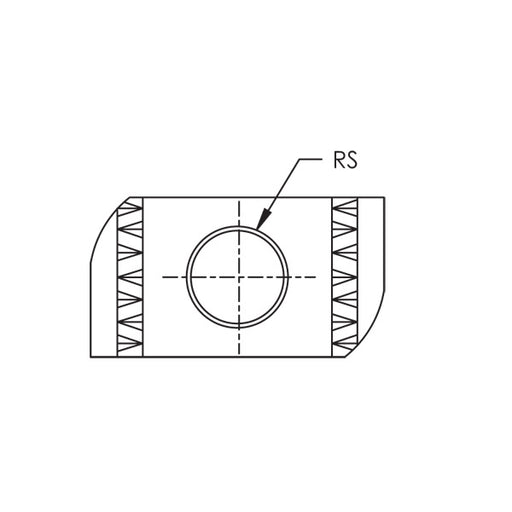 Caddy Strut Nut With Spring Channel Type A Steel Electrogalvanized 3/8 Inch Rod (SPRA0037EG)