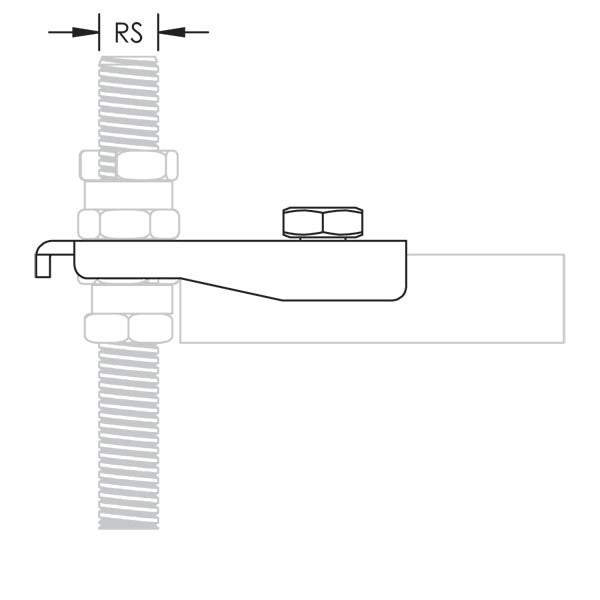 Caddy Strut Trapeze Attachment Plate 3/8 Inch Rod (ISSP375)