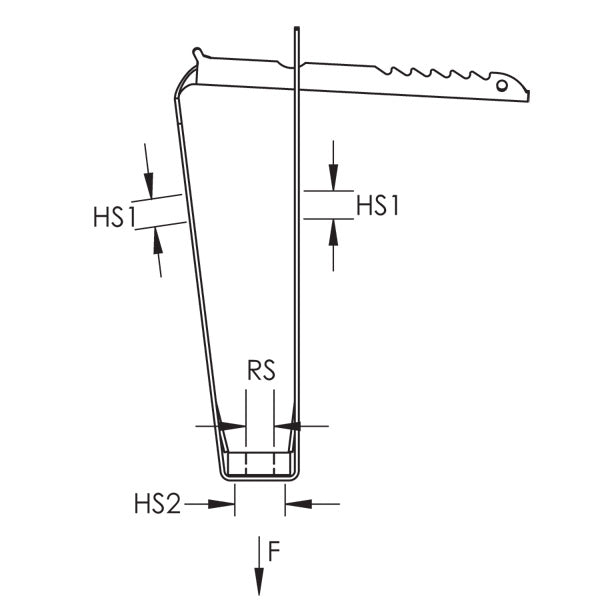 Caddy TDHT Trapezoidal Deck Hanger With Nut 1/4 Inch Rod (TDHT4)