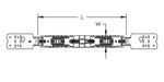 Caddy Telescoping Plumbing Prefab Bracket 15 3/4 Inch-25 Inch Stud Spacing 1-1/8 Inch-4-1/2 Inch OD1 0.375 Inch-1.05 Inch OD2 (PFB1624)