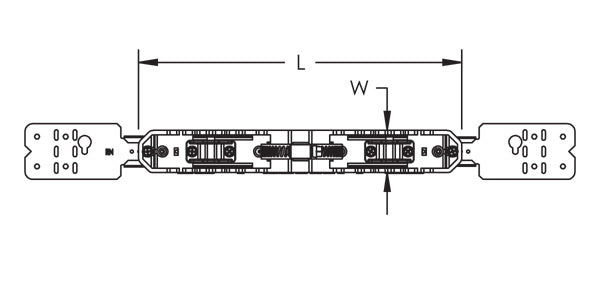 Caddy Telescoping Plumbing Prefab Bracket 15 3/4 Inch-25 Inch Stud Spacing 1-1/8 Inch-4-1/2 Inch OD1 0.375 Inch-1.05 Inch OD2 (PFB1624)