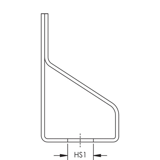 Caddy Thread Installation Rod Hanger 1/4 Inch Hole 1 Threaded 1/4 Inch Hole 2 Plain (4TI)