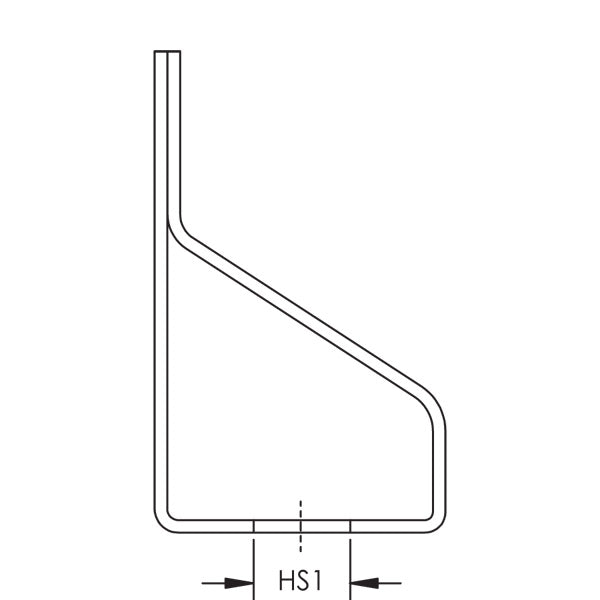 Caddy Thread Installation Rod Hanger 3/8 Inch Hole 1 Plain 1/4 Inch Hole 2 Plain (6T)