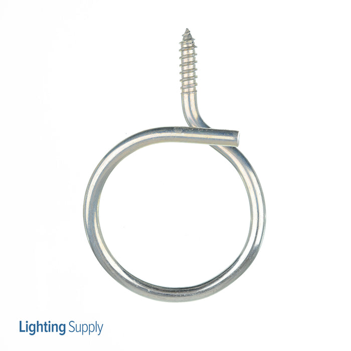 Caddy Threaded Bridle Ring 2 Inch Diameter 1/4 Inch Screw Wood (4BRT32WS)