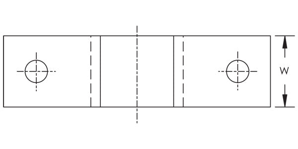 Caddy Two Hole Pipe Strap 1-1/4 Inch Pipe 1.66 Inch Outside Diameter (0080125EG)