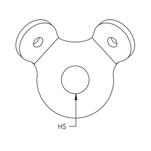 Caddy Universal Restraint Retainer #12 #18 #36 Brace 9/16 Inch Hole (CSBURC12)