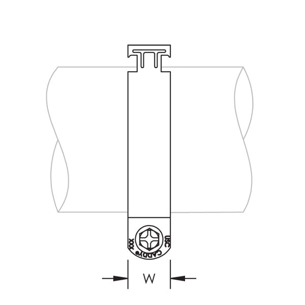 Caddy USC Universal Strut Clamp For Pipe/Conduit Electrogalvanized 1.29 Inch-1.32 Inch Outside Diameter 1 Inch Pipe (USC033EG)