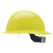 NSI 4 Point Suspension Ratchet Adjustment PP Full Brim Yellow Safety Helmet 52-62Cm ANSI Z89.1-2014 Type I Class E CE EN397 (SH-200Y)