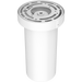 RAB 3 Inch LED Cylinder Wattage/CCT Selectable 6W/8W/10W 3000K/4000K/5000K 90 CRI Surface Pendant Mount White Finish Clear Lens (CD34-3SPW)