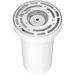 RAB 3 Inch LED Cylinder Wattage/CCT Selectable 6W/8W/10W 3000K/4000K/5000K 90 CRI Surface Pendant Mount White Finish Clear Lens (CD34-3SPW)