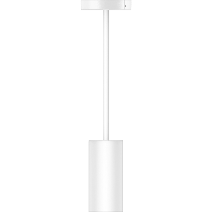 RAB 3 Inch LED Cylinder Wattage/CCT Selectable 6W/8W/10W 3000K/4000K/5000K 90 CRI Surface Pendant Mount White Finish Clear Lens (CD34-3SPW)