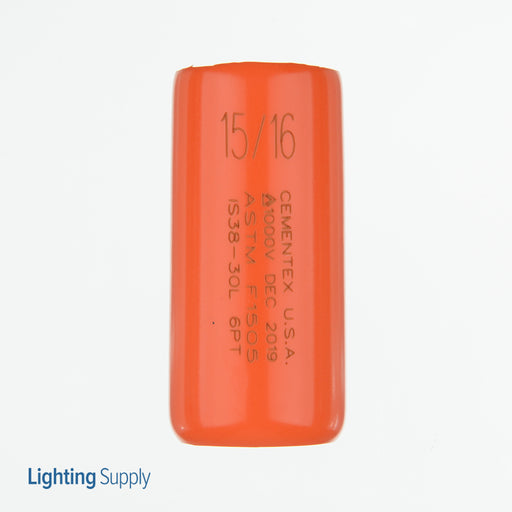 Cementex 3/8 Inch Square Drive 15/16 Inch Deep Wall Socket 6 Point WO (IS38-30L 6 Point WO)