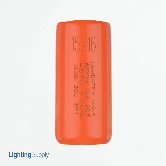 Cementex 3/8 Inch Square Drive 15/16 Inch Deep Wall Socket 6 Point WO (IS38-30L 6 Point WO)