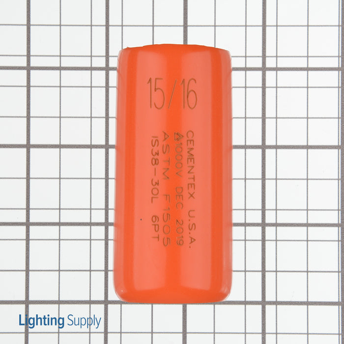 Cementex 3/8 Inch Square Drive 15/16 Inch Deep Wall Socket 6 Point WO (IS38-30L 6 Point WO)