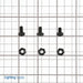 Cementex 3 Piece Nylon Bolt And Nut Kit (AFS-NYLON Kit)
