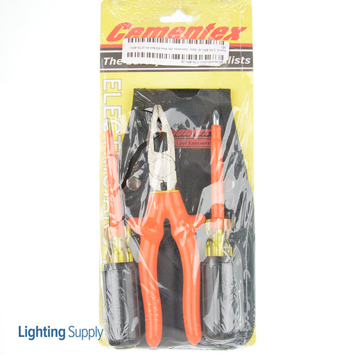 Cementex 3 Piece Pliers/Screwdriver Belt Kit (CTK-BPC-3Z)